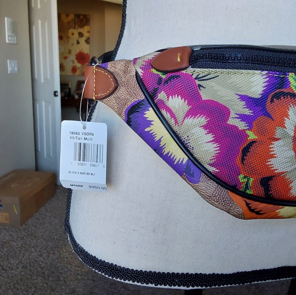 Colorful Coach Floral Women's Bag - Picture 5 of 11